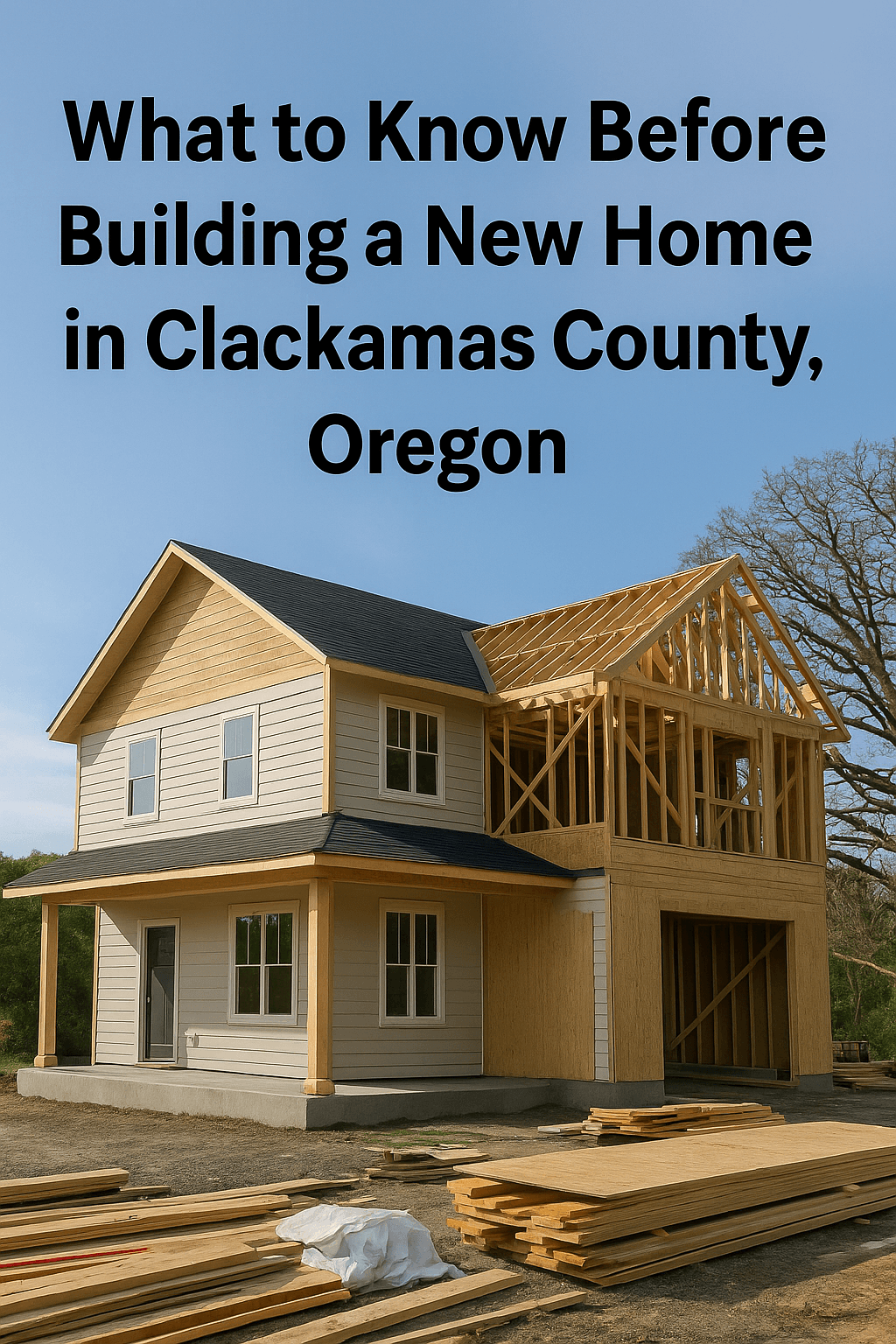 High-resolution image showing a sunroom addition with large windows and a vaulted ceiling, designed to blend seamlessly with the main home exterior in a wooded Clackamas County setting.