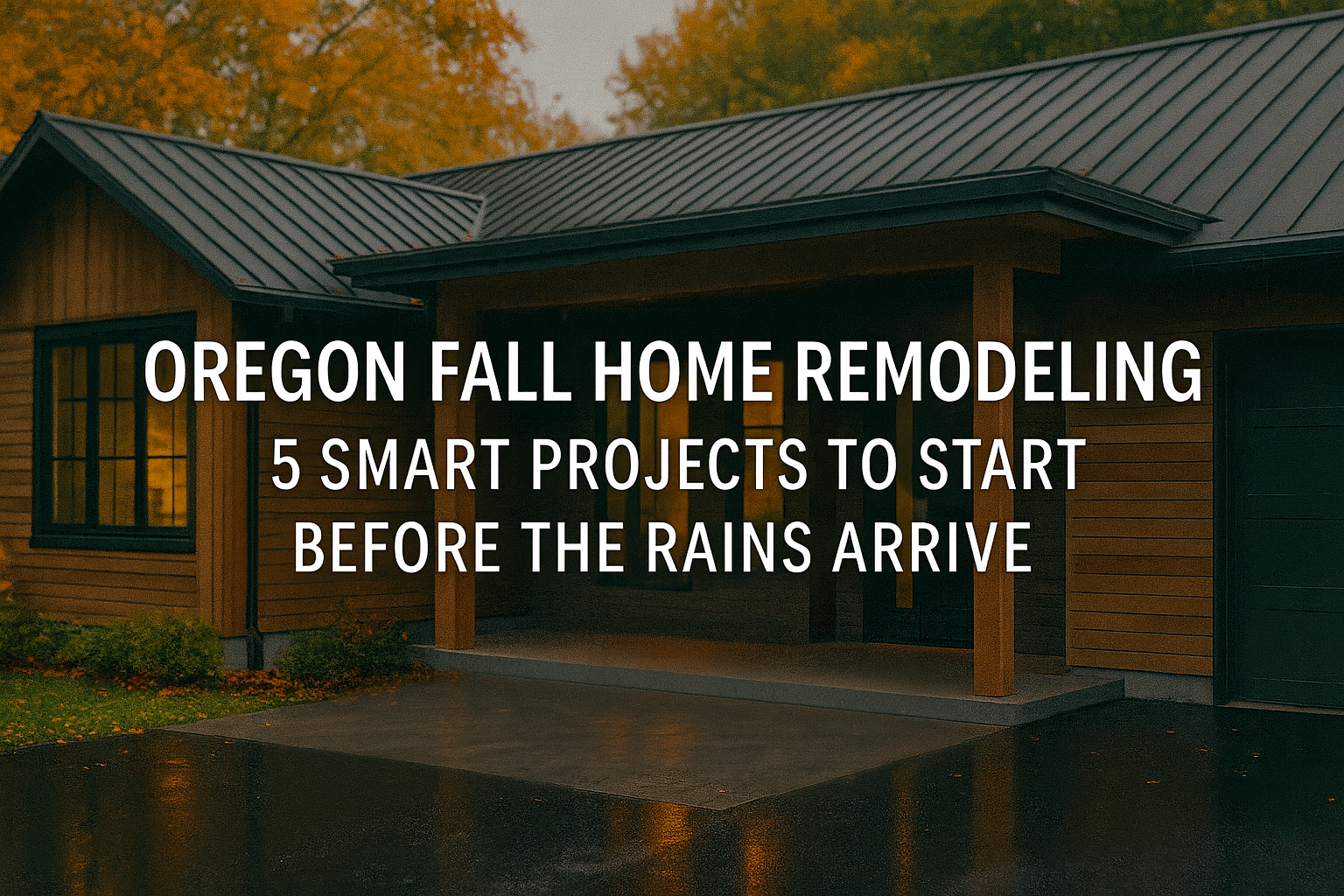 Oregon Fall Home Remodeling: 5 Smart Projects to Start Before the Rains Arrive